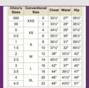 1154 Lill Studio Other - Chico size chart 1154 Lill Studio Other - Chico size chart